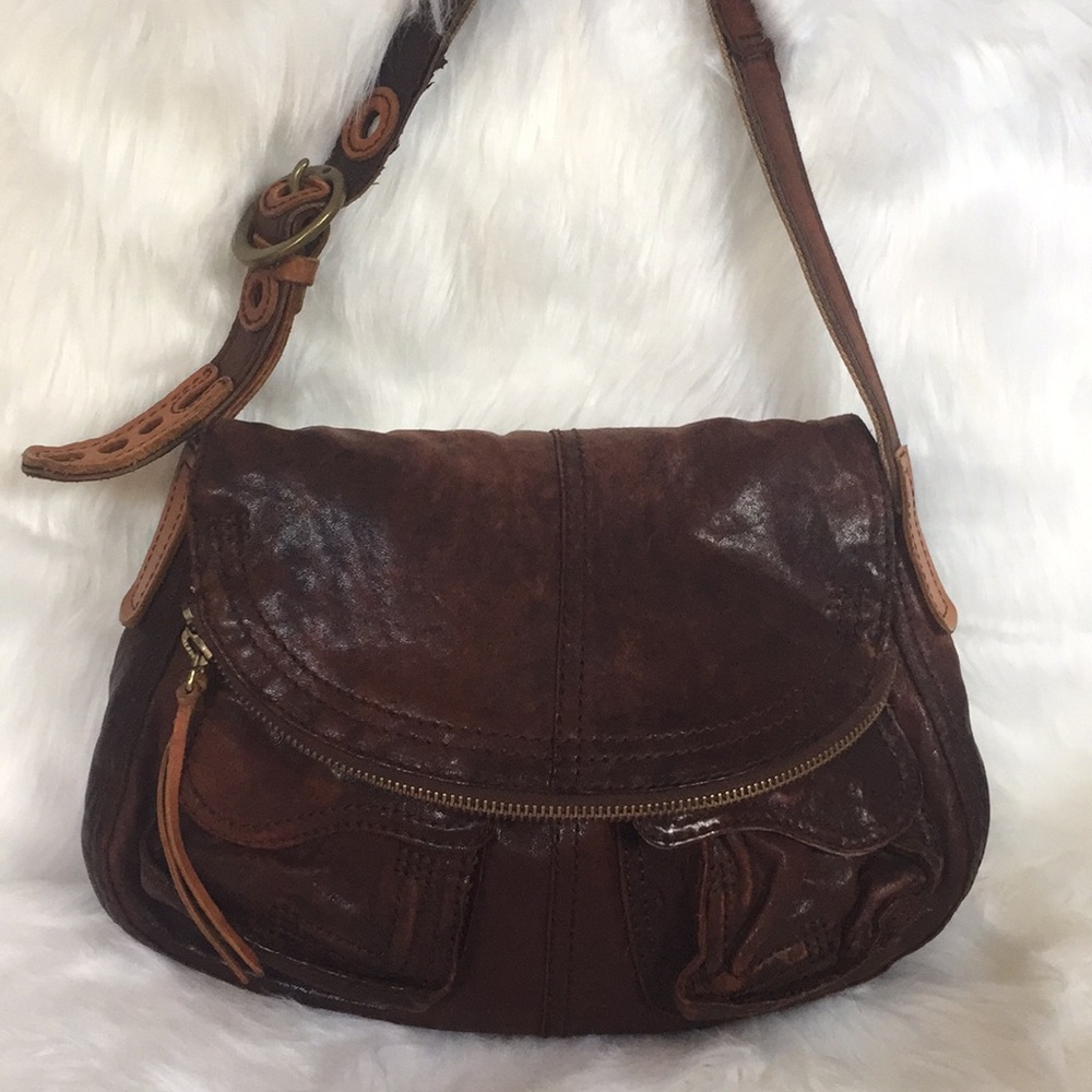 Lucky Brand Vintage Inspired Distressed Hobo Bag